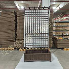 安吉信诚户外花园木格种植盆防腐实木攀爬架庭院阳台种菜挂架盆