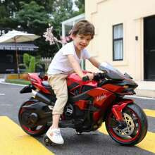 儿童电动摩托车可充电小孩宝宝双人座玩具车大号摩托车可坐人