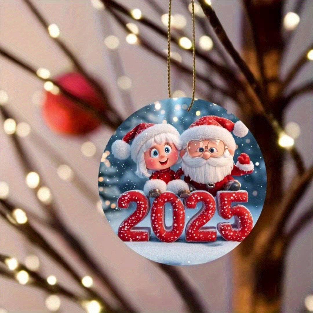 Nuevo trineo de Santa Claus transfronterizo colgante de automóviles de Navidad decoración del hogar puerta del dormitorio festivales decoración del árbol de Navidad