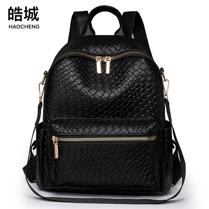 Venta al por mayor transfronteriza 2023 nueva mochila multifuncional de doble uso para mujer casual moda color sólido mochila de gran capacidad marea