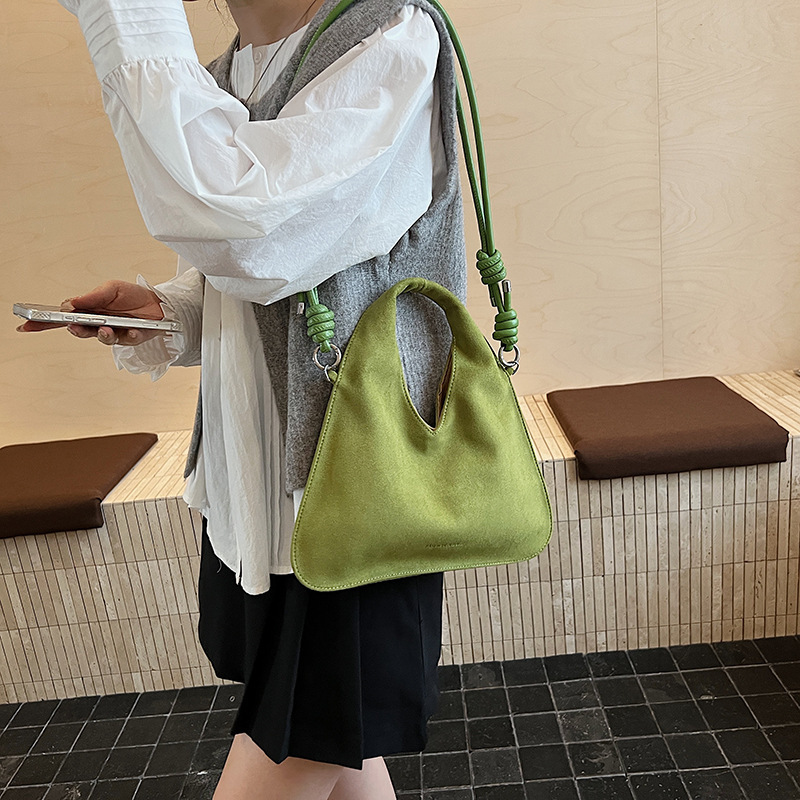 包包女包2025秋新款麂皮绒手提包时尚腋下包百搭单肩包通勤斜挎包|undefined