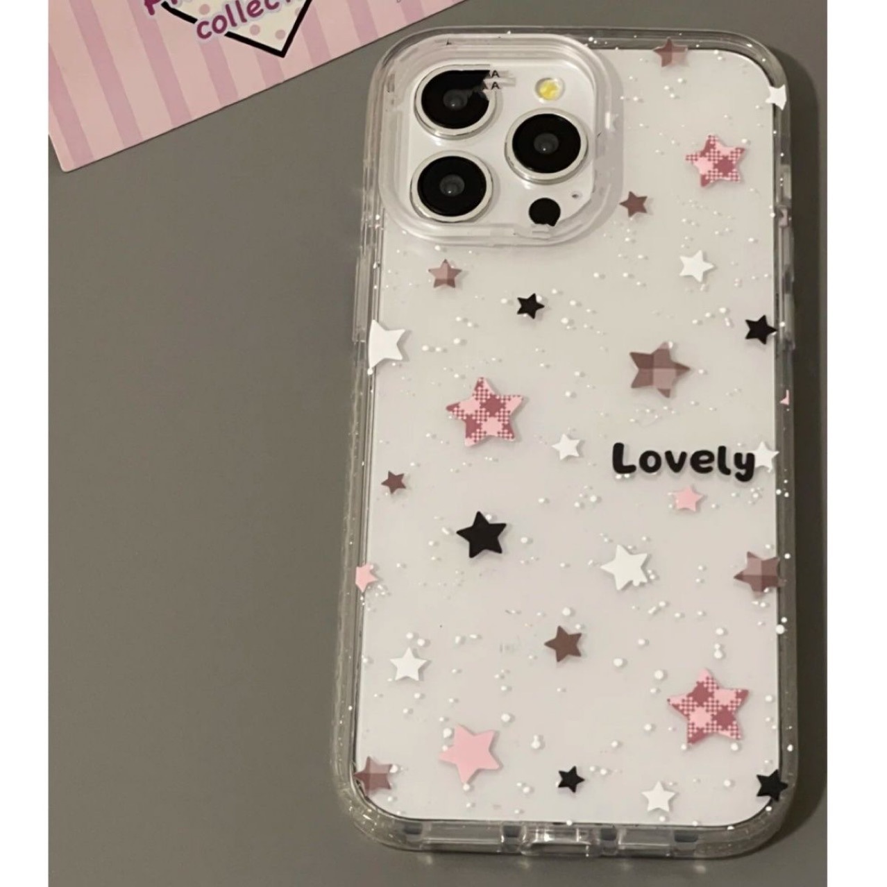 清透泼墨星星iPhone16苹果15/14promax手机壳13/12/11pro软壳xr