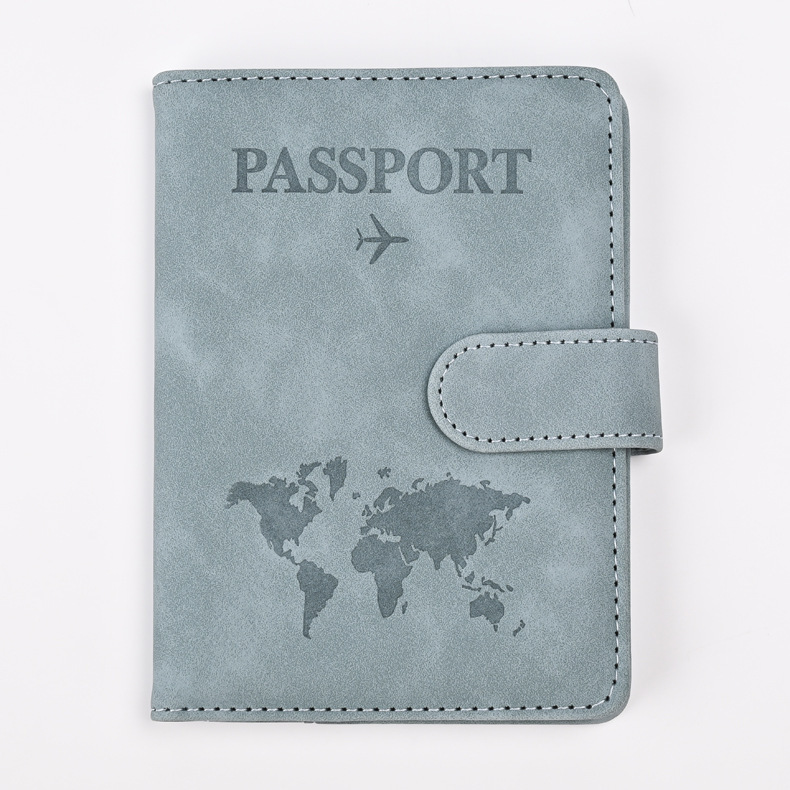 2025 nuevo anti-magnético RFID cambio de color PU mapa multifuncional pasaporte porta de tarjeta de boleto de avión porta de tarjeta de fábrica directa