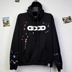现货 GOODBRAND 泼墨字母Logo印花连帽长袖卫衣 男女同款