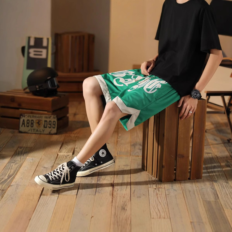 Summer Basketball Shorts American Street Sports Pants Casual Men's high quality Print Shorts Outdoor Fashion 2024