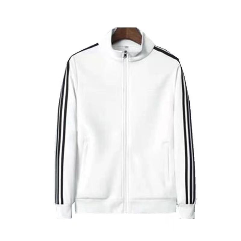 Primavera y otoño traje deportivo casual suéter cardigan de manga larga para hombres guapo par universitario de tres polos traje suelto de dos piezas