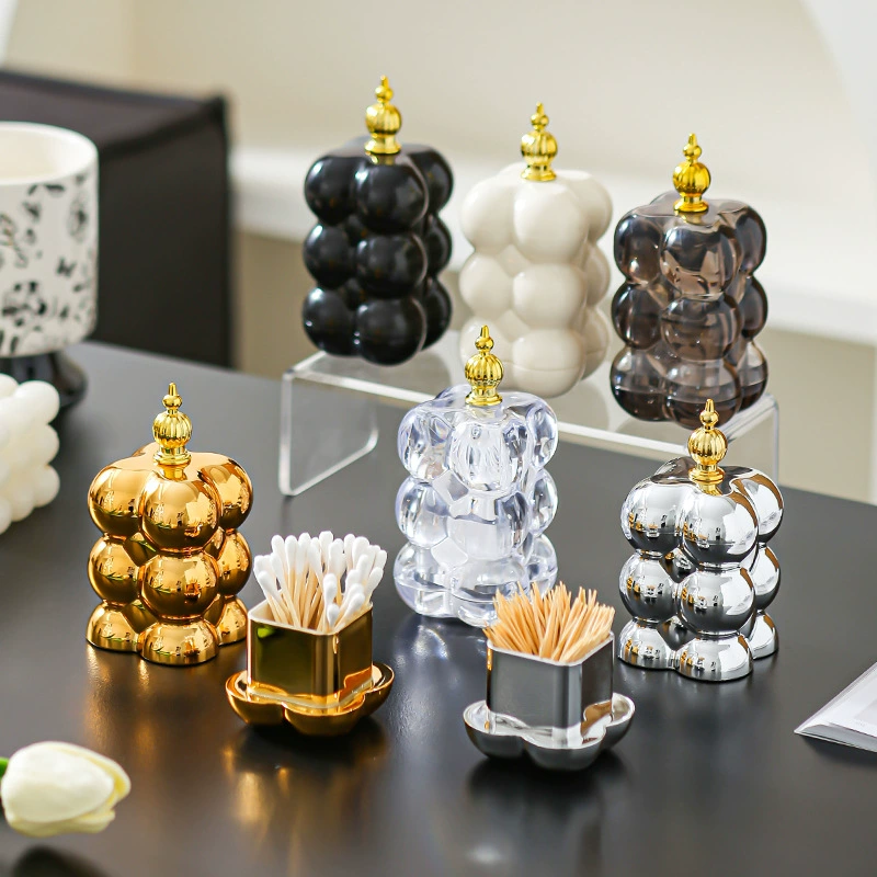 Трансграничная коробка зубочистки Премиум Чувство Зефир Домашняя гостиная пылезащитная коробка для хранения зубочистки банка зубная нить банка ватная коробка