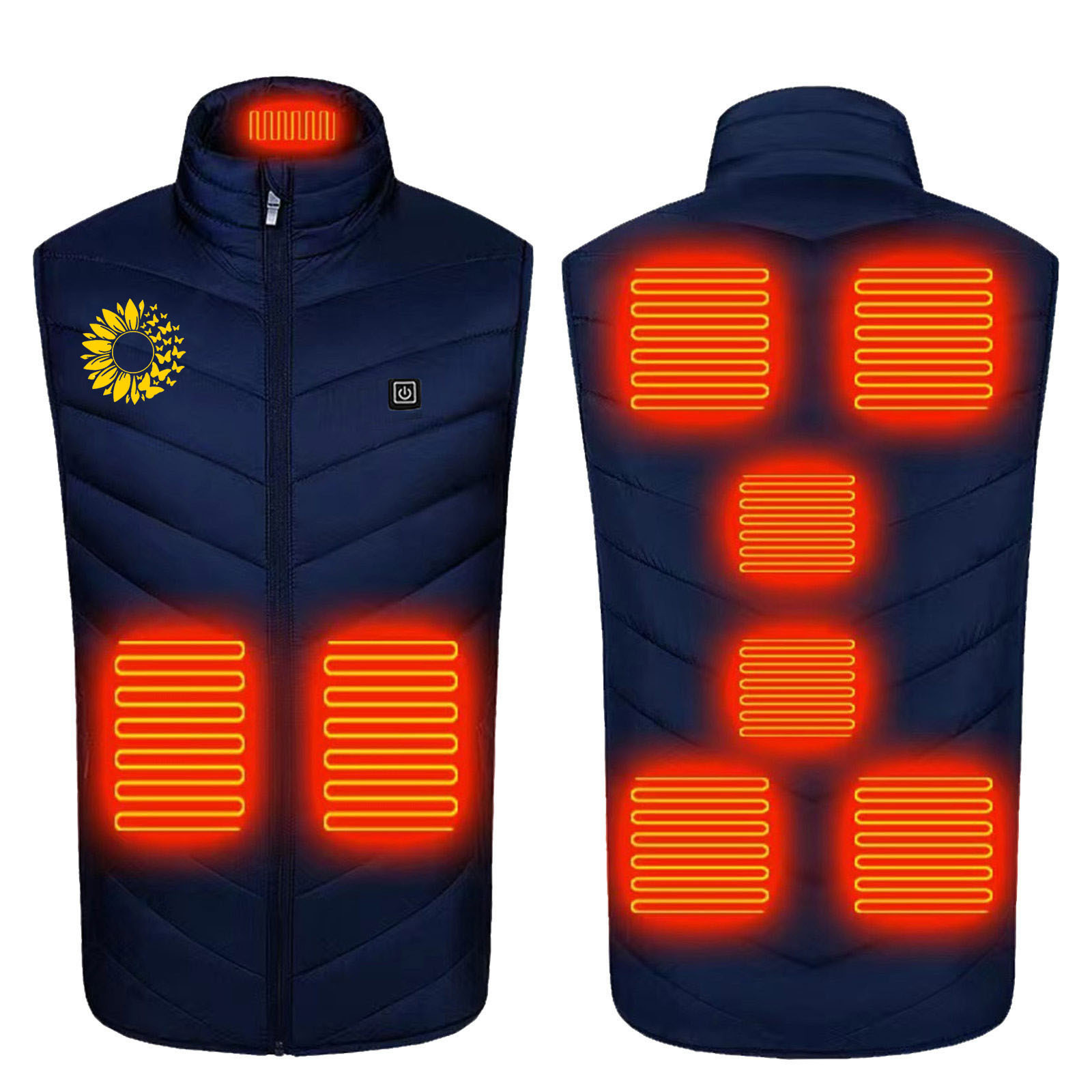 thumbnail image 1 of Chaleco calefactor de zona 9 de invierno Chaleco calefactor inteligente con control de temperatura de tres velocidades para hombre, 1 of 6