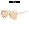 Fashionable retro brand sunglasses, glasses solar-powered for leisure hip-hop style, European style