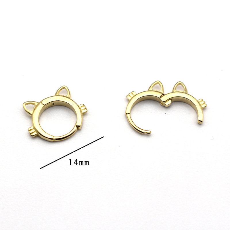 New Hot Selling String Ear Clip Pendant Necklace Accessories DIY Copper Accessories Korean Style Cast Copper Ear Buckle for Cat New Hot Selling String Ear Clip Pendant Necklace Accessories DIY Copper Accessories Korean Style Cast Copper Ear Buckle for Cat
