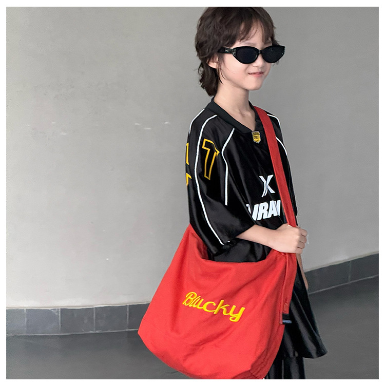 letras extranjeras, bolsas de hombro para niños y niñas, lindos colgantes de oso, bolsas de mochila para bebés, bolsas de lona para niños de gran capacidad, moda