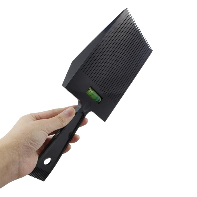 Suministro directo de fábrica de los hombres de pelo plano peine horizontal medidor de nivel vintage cabeza de aceite de corte de pelo peine de peluquería peine de equilibrio