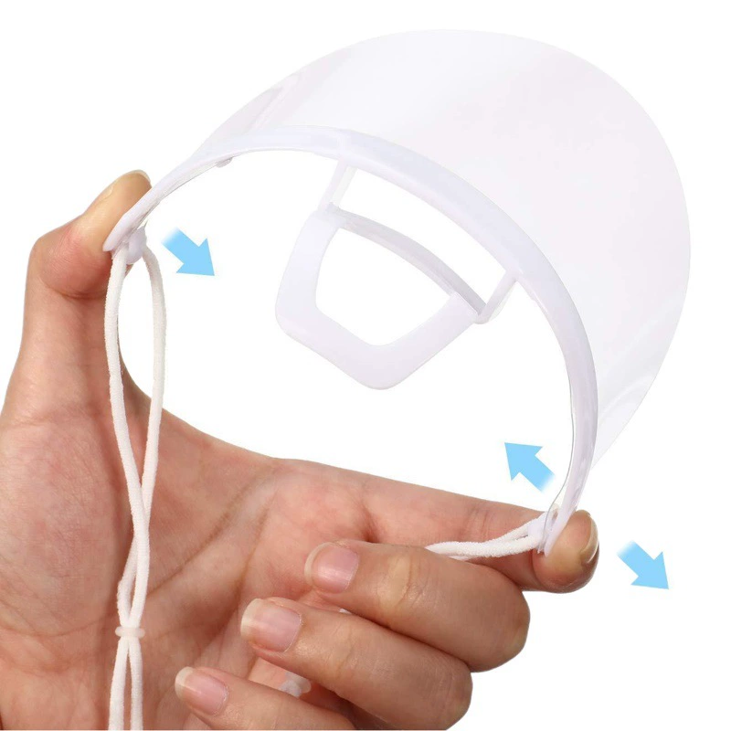 Защитный лицевой щиток для персонала общепита и гостиниц: прозрачный, от прямых поставок с завода, для официантов и поваров, защита от капель и слюны