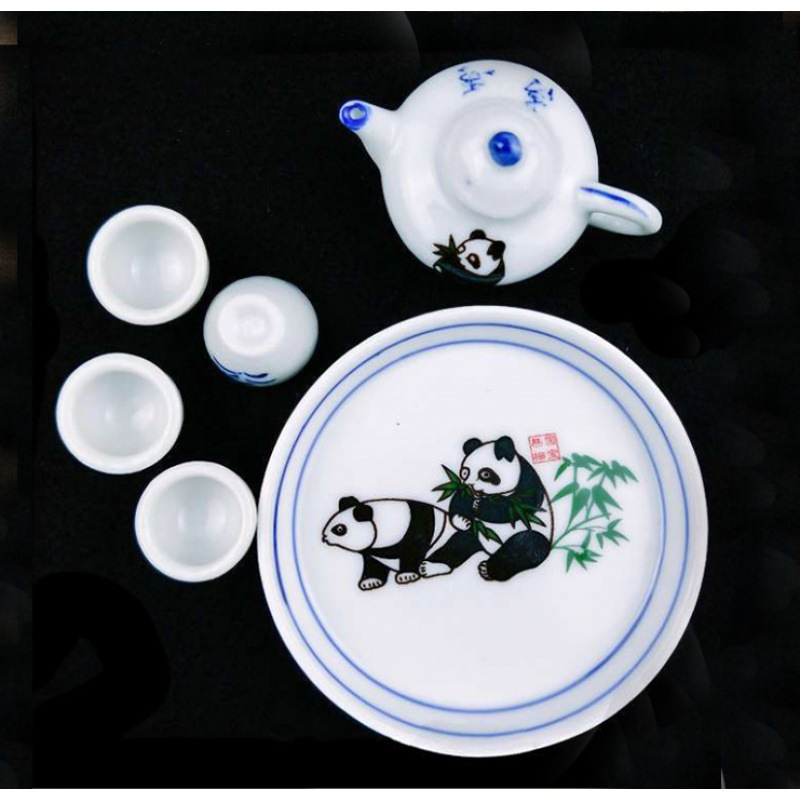 功夫茶具套装过家家玩具茶壶仿真迷你童子茶具套装陶瓷工艺工厂批|undefined
