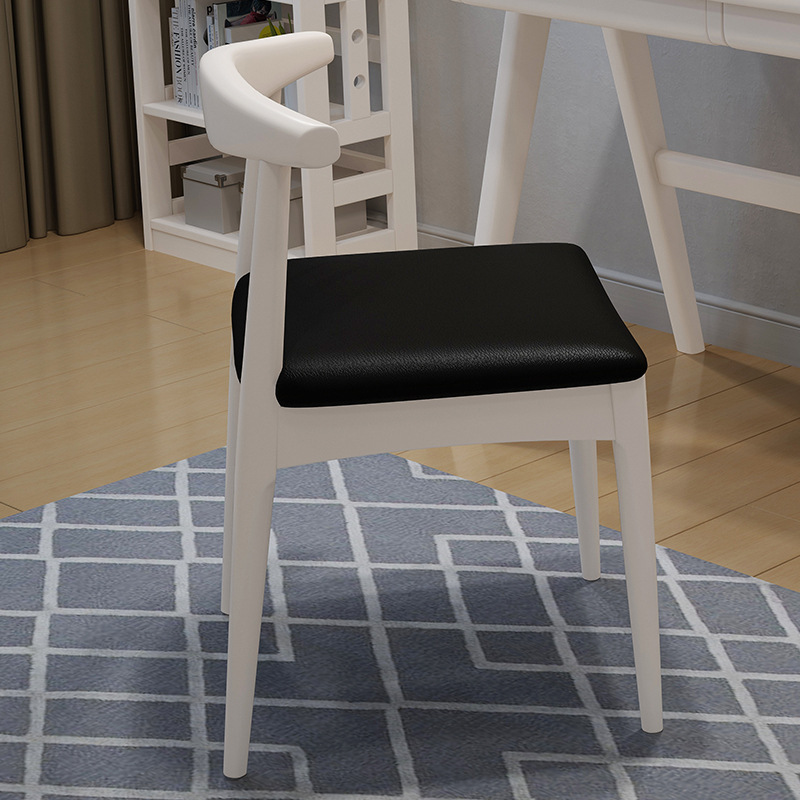 Silla nórdica de madera maciza, silla de oficina, silla de ocio con respaldo, silla de conferencia, silla de estudio, silla de comedor, taburete de madera natural para el hogar