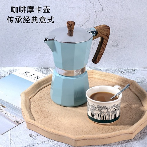 Premium coffee pot, thickened European octagonal pot, hand-brewed coffee, moka pot, cold extraction pot, coffee making tools