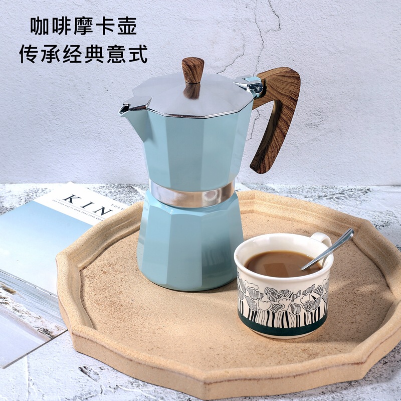 Boutique Coffee Pot Thickened European-style Octagonal Pot Explosive Hand-made Coffee Moka Pot Cold Extraction Pot Coffee Brew Tools Boutique Coffee Pot Thickened European-style Octagonal Pot Explosive Hand-made Coffee Moka Pot Cold Extraction Pot Coffee Brew Tools