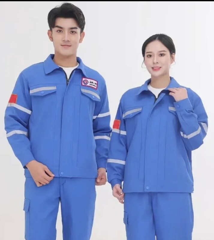 中海油劳保工作服套装劳保工作服焊工车间反光条耐磨工装制服|undefined