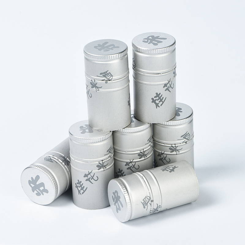 Venta de fábrica cubierta de aluminio antirrobo 3160 botella de vino blanco cubierta de aluminio cubierta de tornillo de vino arroz botella de vidrio de vino cubierta de plástico de aluminio image 3