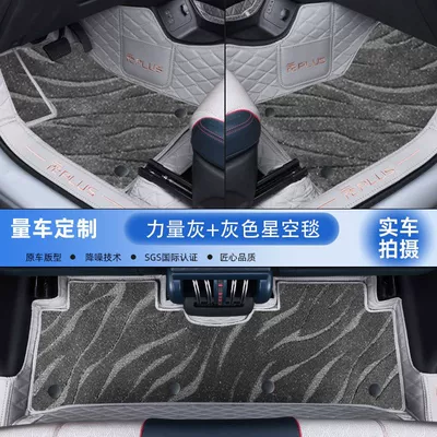 Original Supplies Upper Star Carpet — Universal Foot Pad - double-layer-original-car-power-gray-gray-starry-sky-blanket-model-22-24-bydyuan-plus