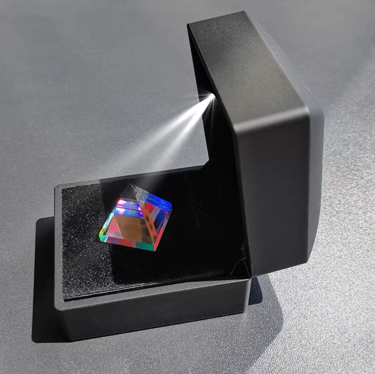 Prisma de coloración solar captador de luz cubo captador de luz solar prisma de vidrio decoración descompresión regalo creativo