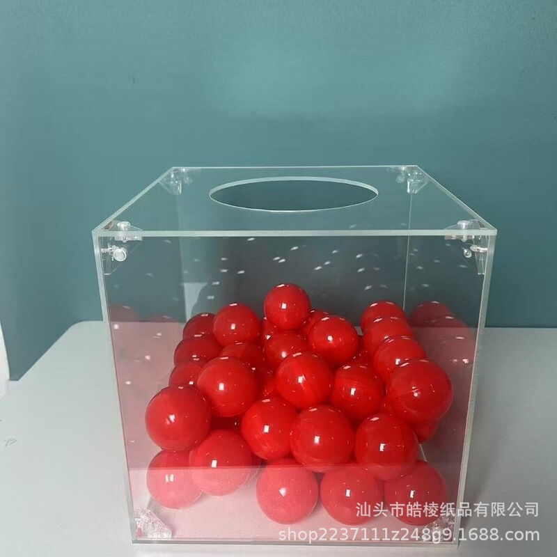 6-Sided Acrylic Fully Transparent Lottery Box, Money Box, Raffle Box, Promotional Prize-Picking Box, Public Lottery Box, Unmarked 6-Sided Acrylic Fully Transparent Lottery Box, Money Box, Raffle Box, Promotional Prize-Picking Box, Public Lottery Box, Unmarked