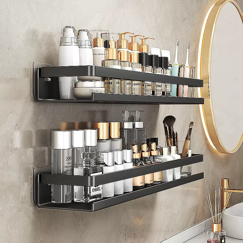 卫生间置物架浴室洗漱台免打孔壁挂式洗手间厕所阳台收纳架子