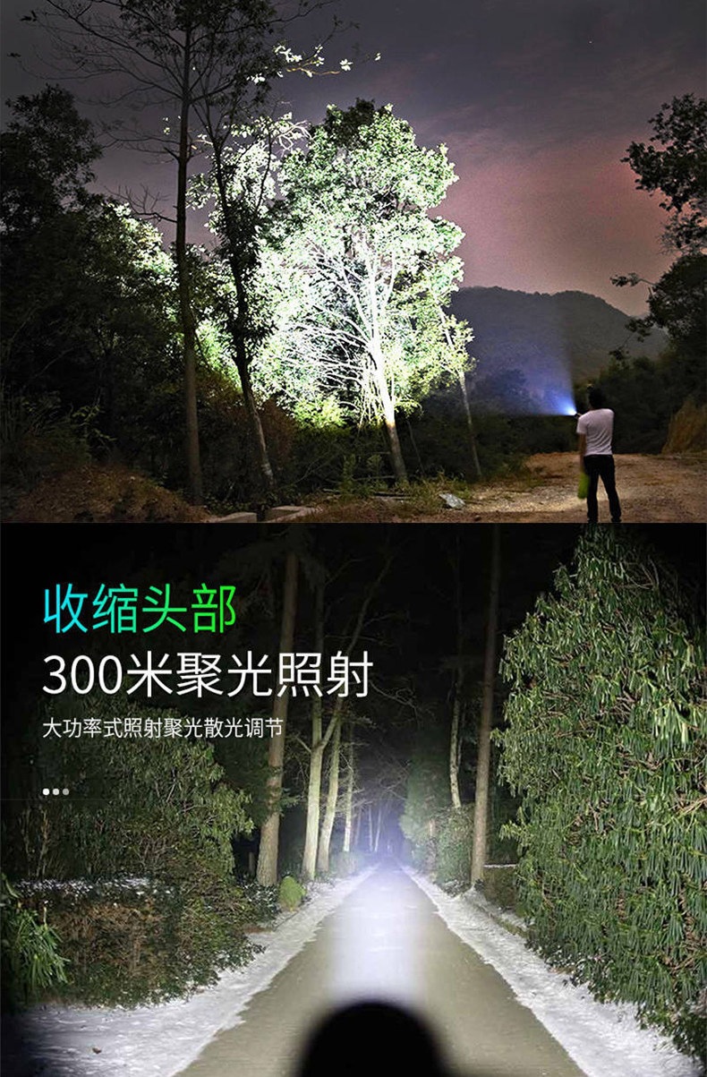 Mini flashlight with strong light, ultra-bright, long-range, rechargeable, portable, durable, small LED light for home use Z27