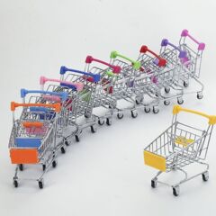 包郵便創意児童ミニ小模擬スーパーショッピングカート小手押し車ままごと模型玩具収納車