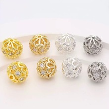 14k��ɫ�Ƕ�ʯ���� diy �ֹ�����ִ������U��ɢ���朴������