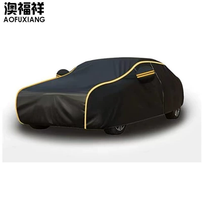 Car clothing – Cover - left-chain-black-and-orange-strips