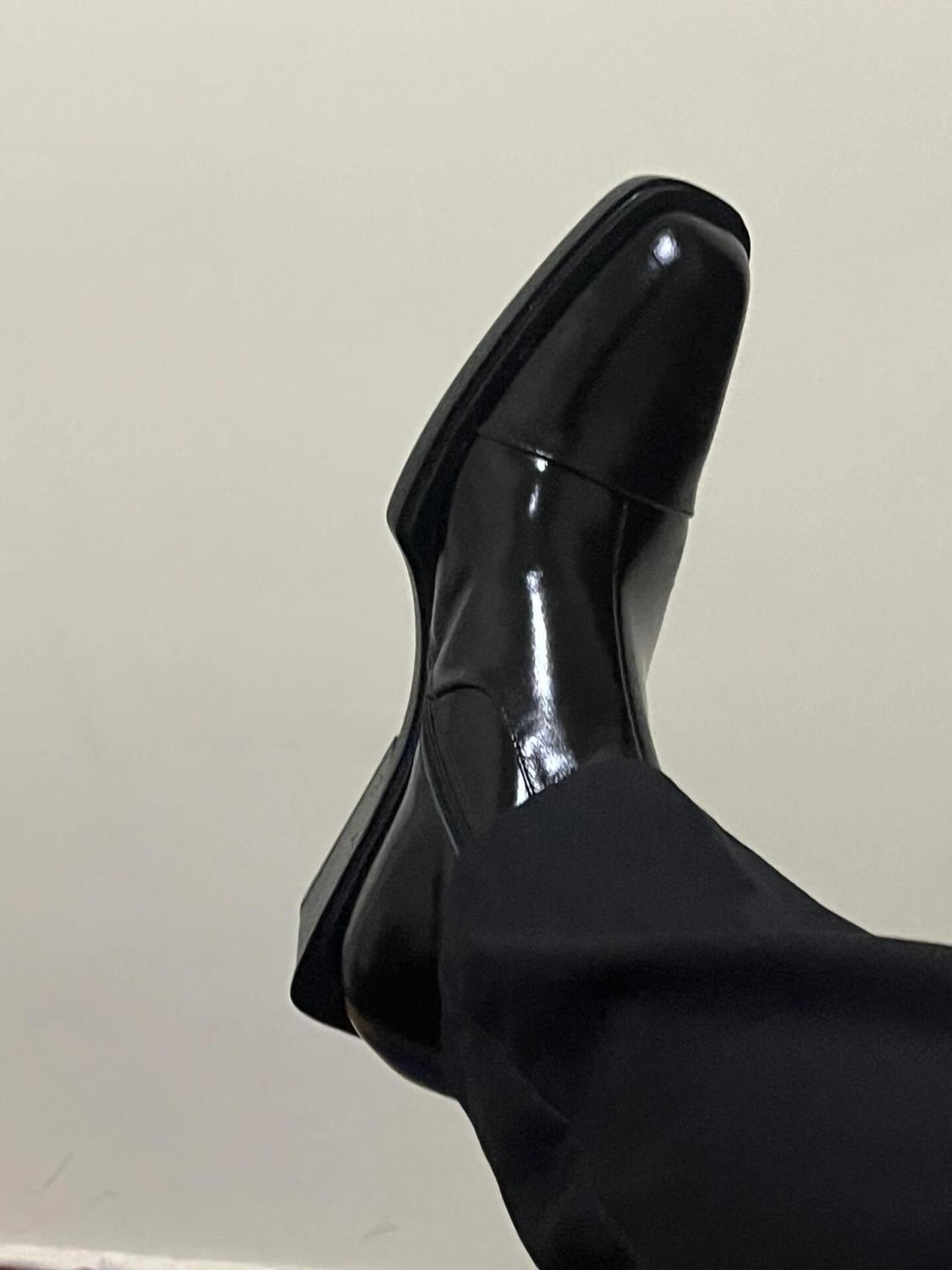 Northern Frontier Wolf High-Top Chelsea Boots Pointed Toe Mid-Calf Height-Increasing Martin Boots Men's Casual British Short Boots Men's Boots