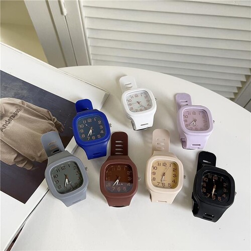 Bestselling Square Women's INS College Style Fashion Quartz Watch Korean Version Simple Student Watch for Men and Women