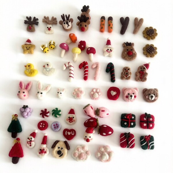Christmas wool felt