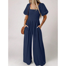 Q 17601 Smocked wide-leg jumpsuit �����������������羳