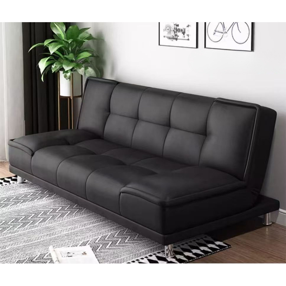 고양이 스크래치 가죽 소파 베드 일체형 접이식 거실 침실 간이 임대 아파트 작은 아파트 더블 소파