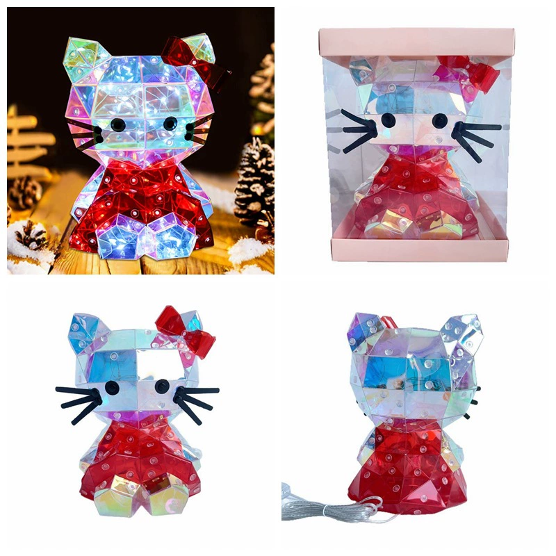 Ляitao игрушка, ночник с бантом, кошка, котёнок, подарок для девочки