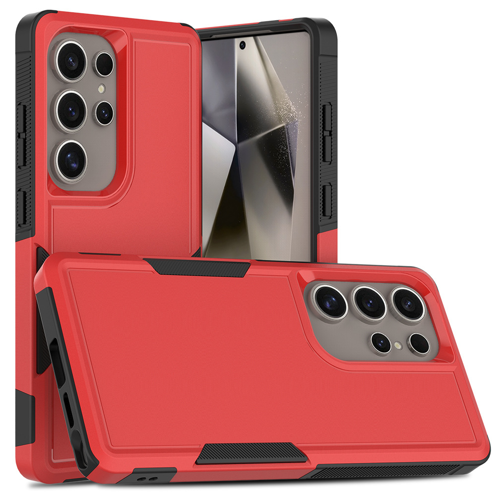 Aplicación transfronteriza Samsung S25Ultra zarpe Funda protectora dos en uno TPU PC Funda para teléfono móvil esmerilada a prueba de caídas de doble capa