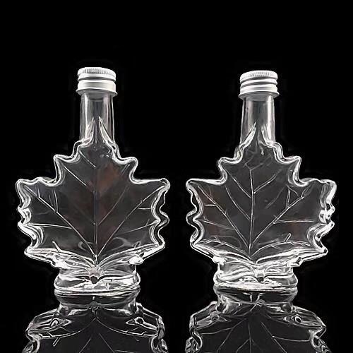 厂家现货玻璃枫叶瓶玻璃枫叶酒瓶蜂蜜瓶饮料