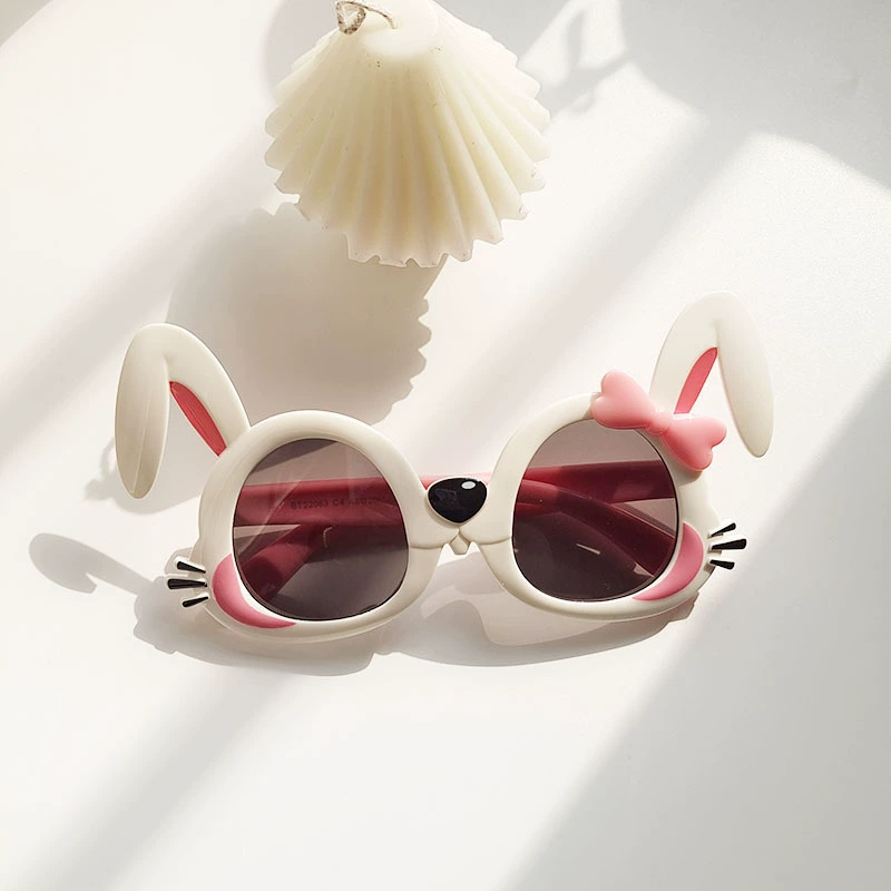 Small rabbit solar-powered, glasses, cartoon children's sunglasses, western style