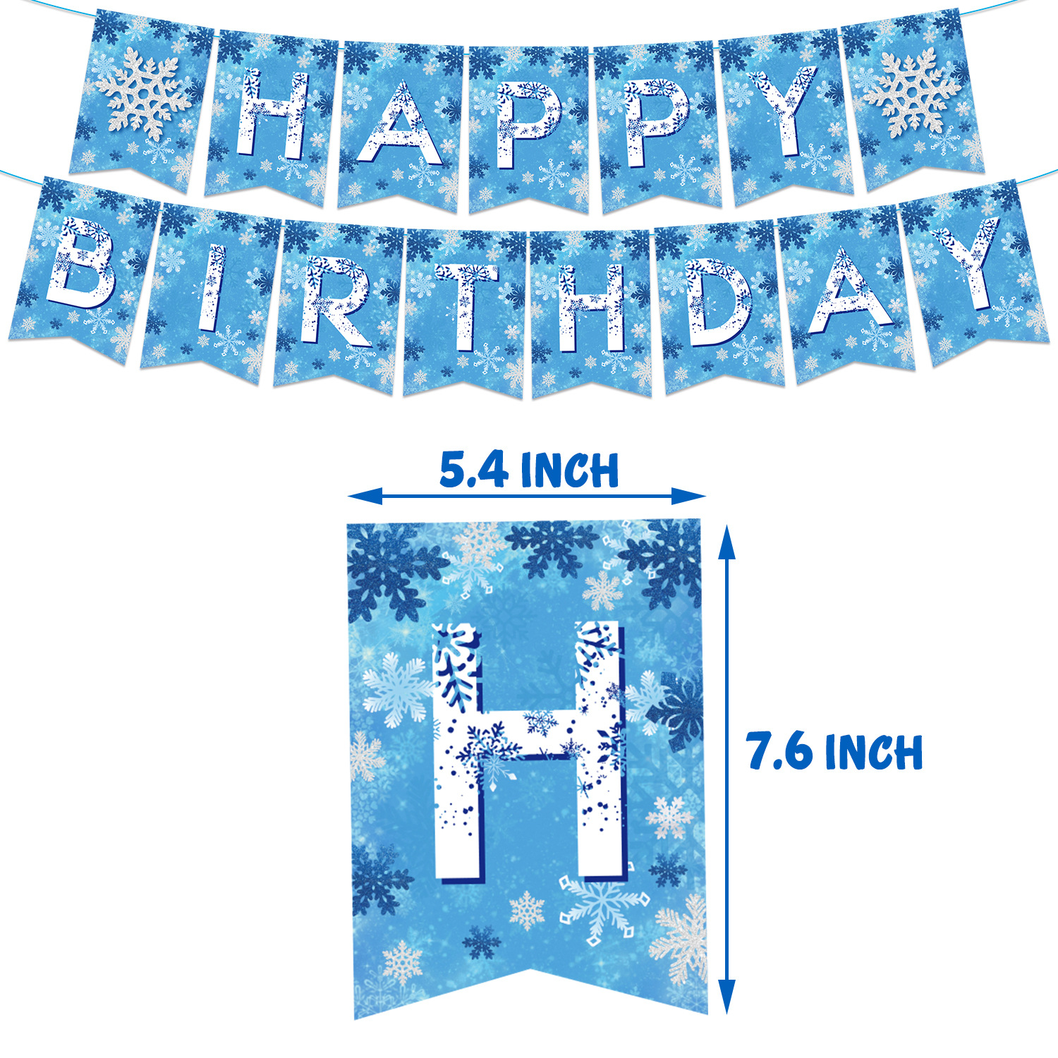 Birthday Snowflake Paper Party Decorative Props 1 Set display picture 5