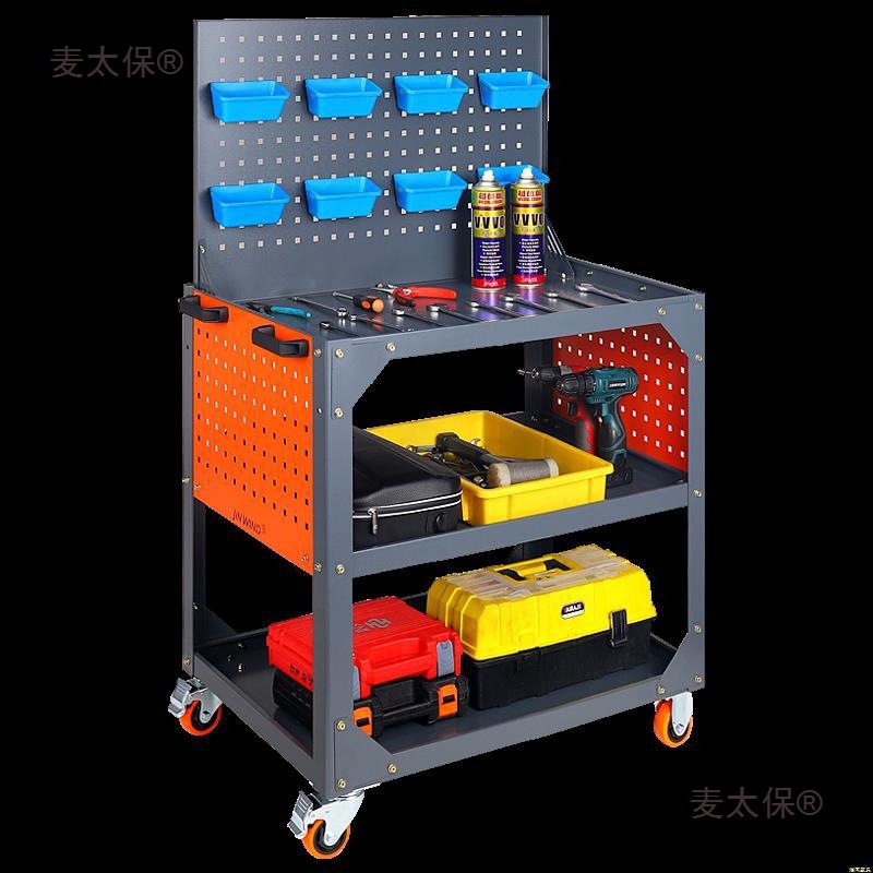 多用途重型工具车汽修手推i车物料周转工程车间工具车维修麦太保