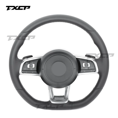 Suitable for Volkswagen 7th generation Golf mk7, Yilang, Sagitar, GTI upgraded and modified full-leather steering wheel (Steering wheel) - full-leather-model