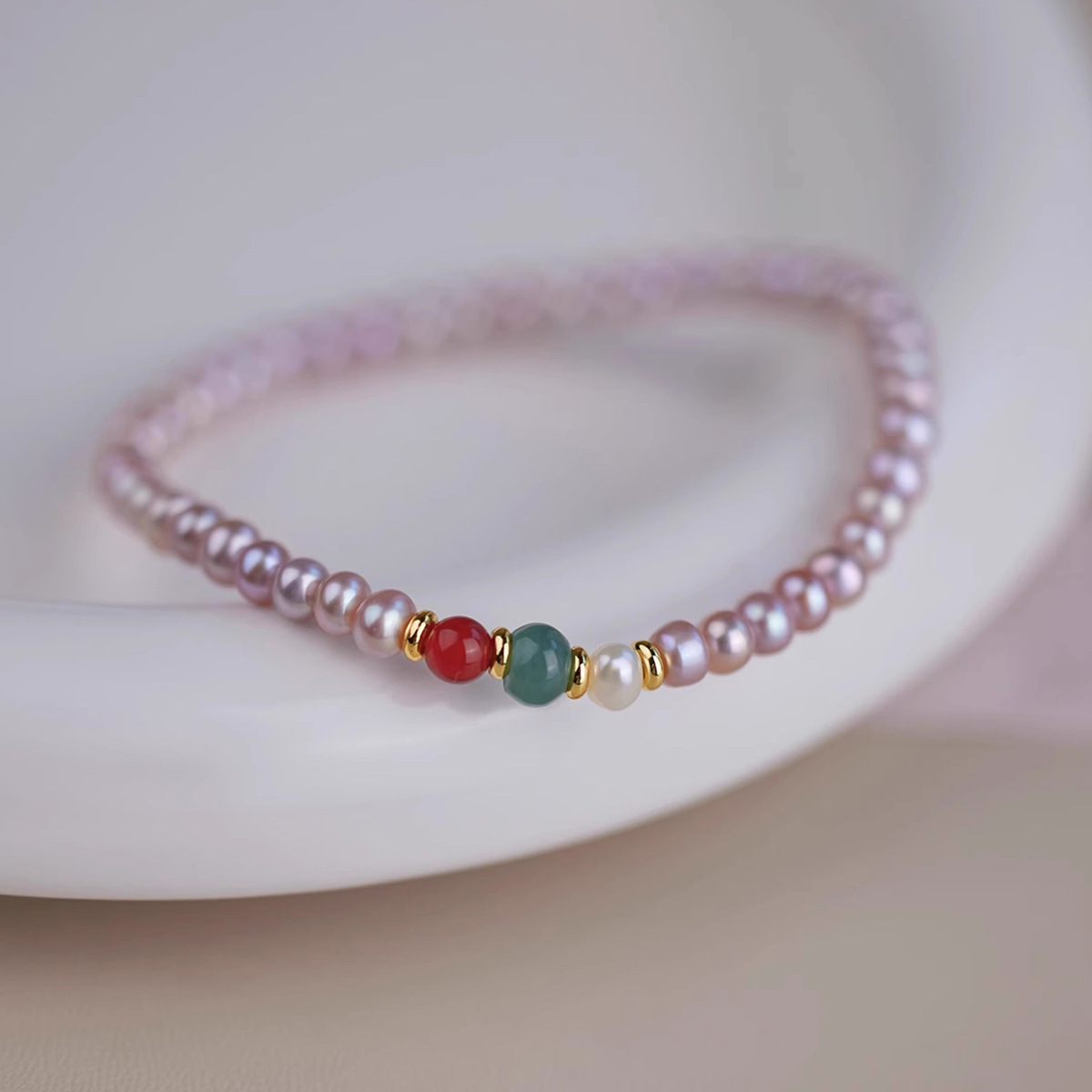 Alloy Natural Stone Freshwater Pearl Bracelets Retro Simple Style display picture 14