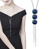 Advanced accessory, sweater, chain from pearl, long trend demi-season necklace, high-quality style, Japanese and Korean