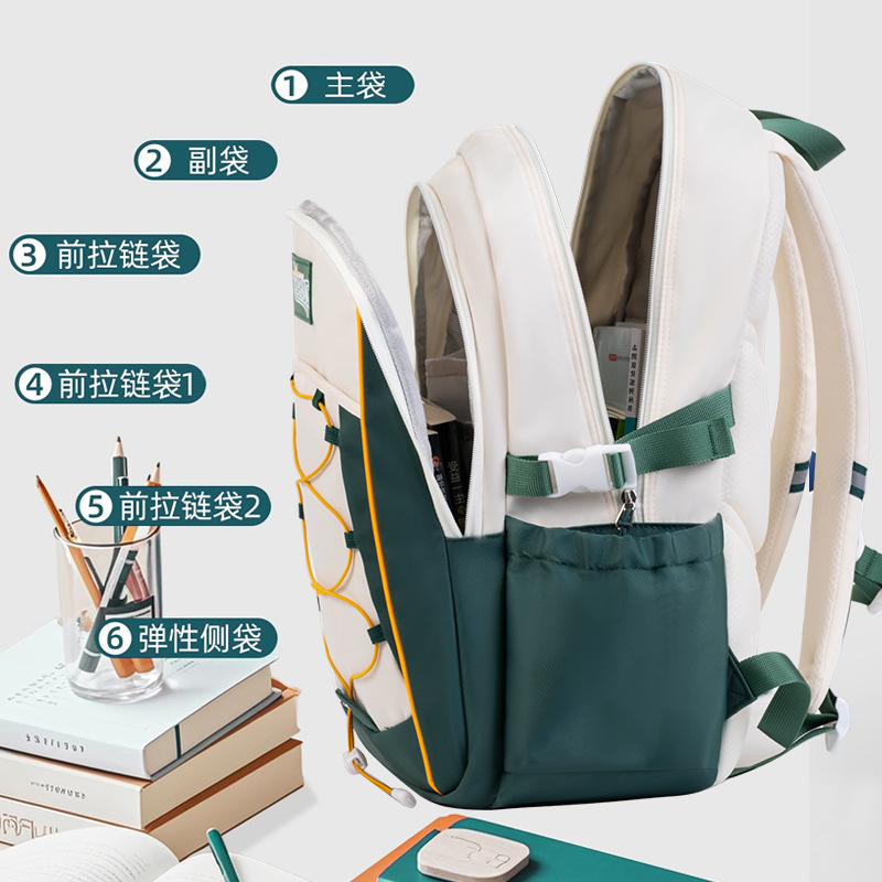 Sesame Baby Nuevo estilo para hombres y mujeres Bolso de viaje de corta distancia Mochila de equipaje Mochila ligera y de gran capacidad para la escuela secundaria