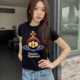 2025 New T-shirt Women's Slim-fit Cartoon Animation Super Mary Shoulder T Casual Summer Top te
