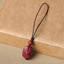 天然朱砂生肖本命佛本命年属兔女转运守护神手机链挂绳挂饰小吊坠