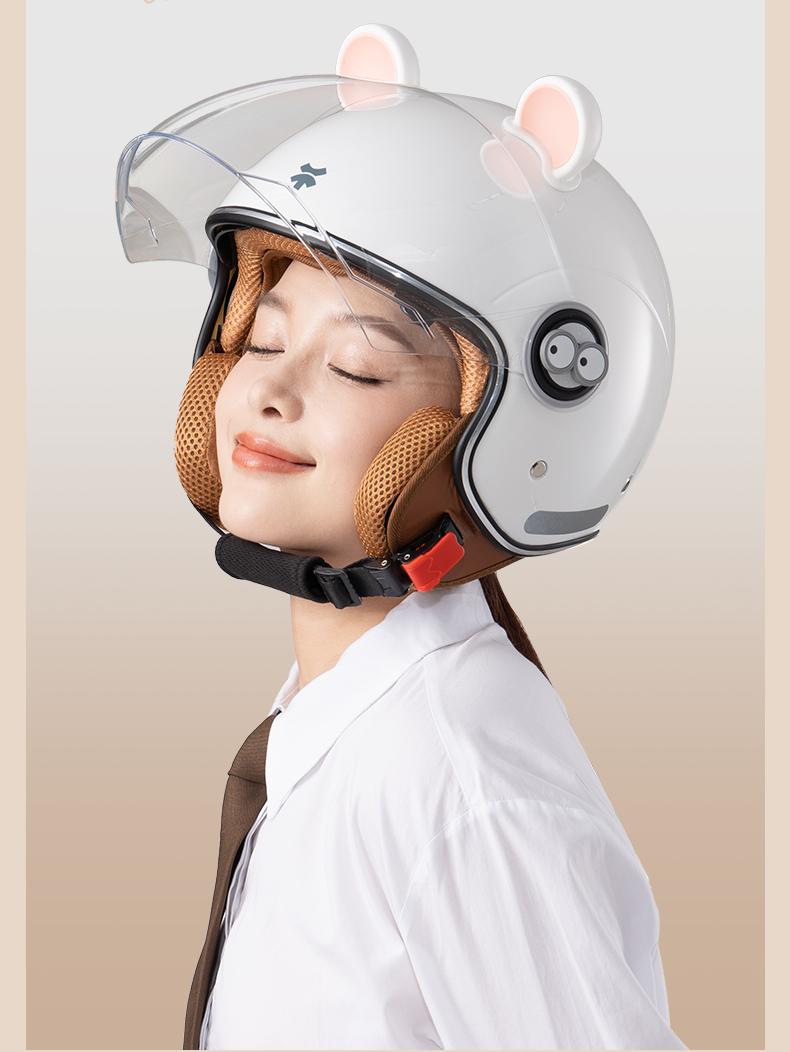 3C Certified Kidsren's Helmet for Boys and Girls, Universal for All Seasons, Kidsren's Half Helmet, Motorcycle Half Helmet, Electric Vehicle Safety Helmet
