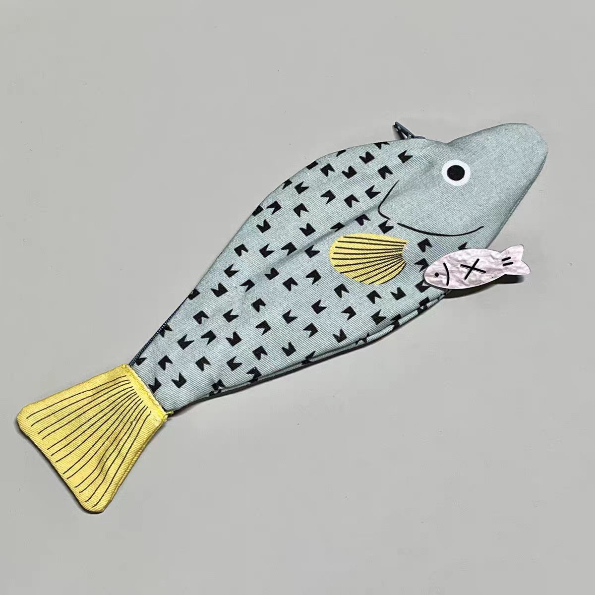 Don Fish Clownfish Pencil Bag Creative Storage Bag Funny Stationery Niche Gift